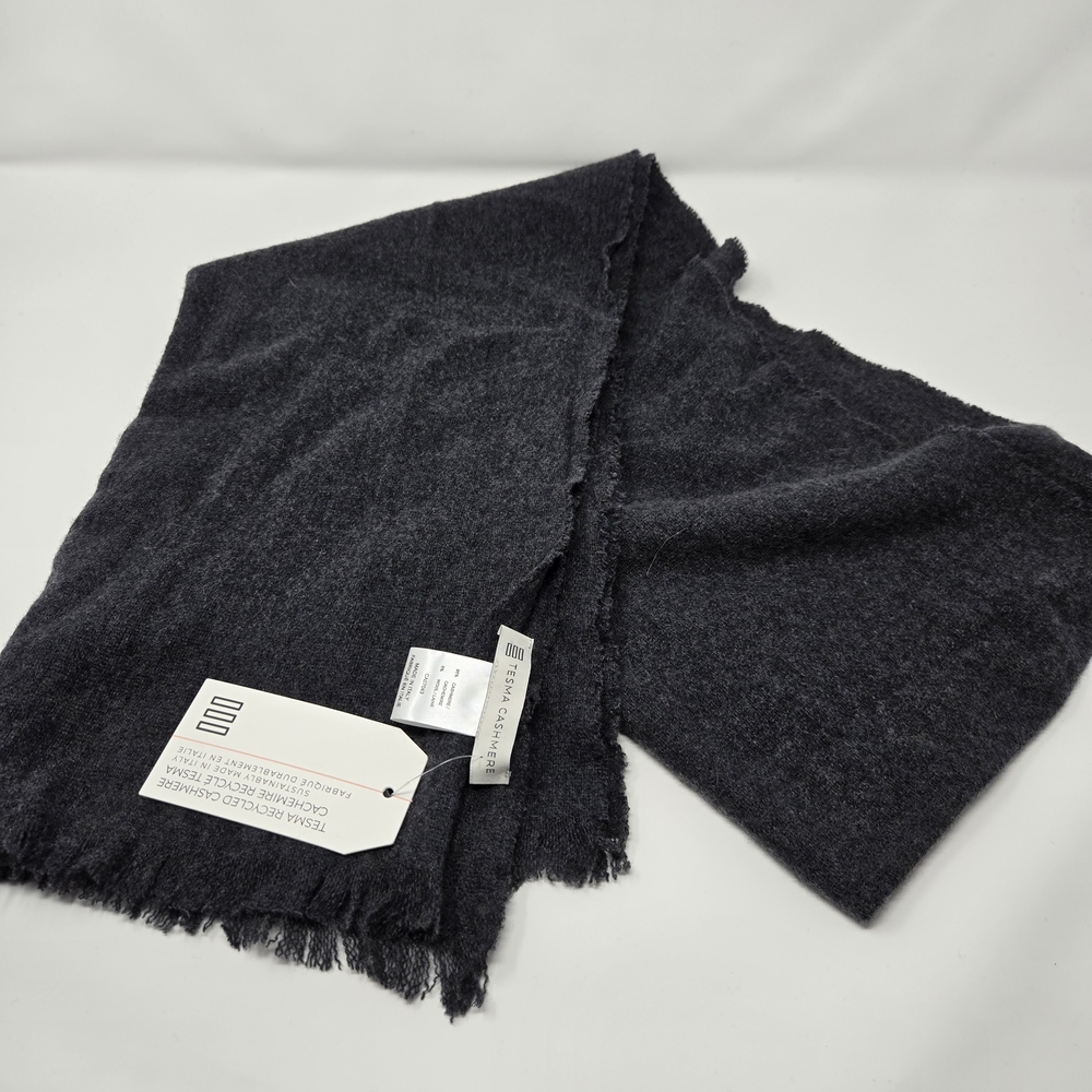 Dark Gray Cashmere Scarf